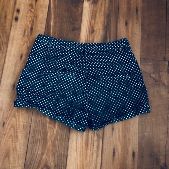 Navy White Polka Dots Shorts - Picture 3 of 6